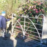 refurbished wrought iron gate